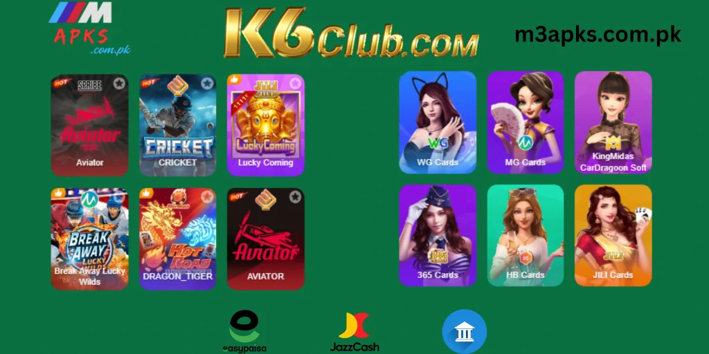 k6 club game
